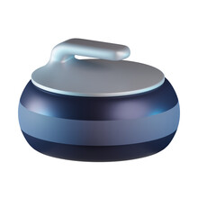 Curling Stone Equipment 3D Icon