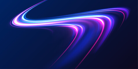 Poster - Abstract neon light rays background