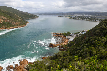 Wall Mural - View at the heads rock near Knysna in South Africa