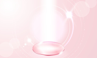 Wall Mural - pink light glowing abstract background