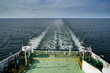 BALTIC SEA, AROUND BORNHOLM ISLAND - CIRCA JULY 2022: Ferry ship on the route Ystad - Swinoujscie.