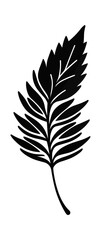  vector illustration of minimal logo of a leaf