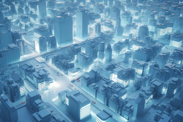 Poster - Smart city conceptual design. Generative AI