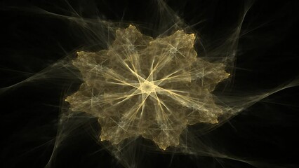 Wall Mural - abstract background with animated shapes and circles