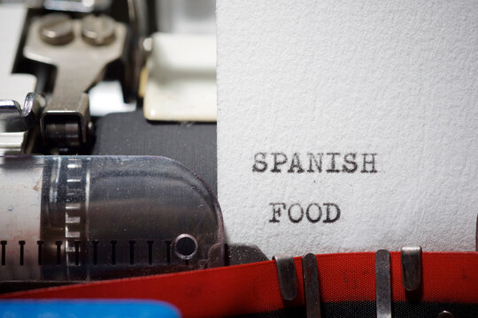 Spanish food text