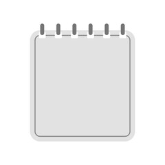 Poster - Notebook sheet vector. Blank form for writing notes. Vector calendar template icon. Template sheet of paper vector.