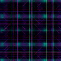 Wall Mural - **TILED** Plaid Pattern, Created with generative AI