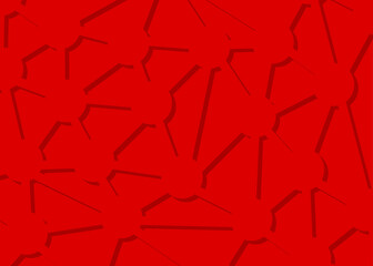 Poster - Abstract background with shadow pattern of interconnected dots