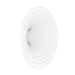Wall Mural - the portal, abstract form. symbol 3d grid circular ornament. communication tech internet network. ge