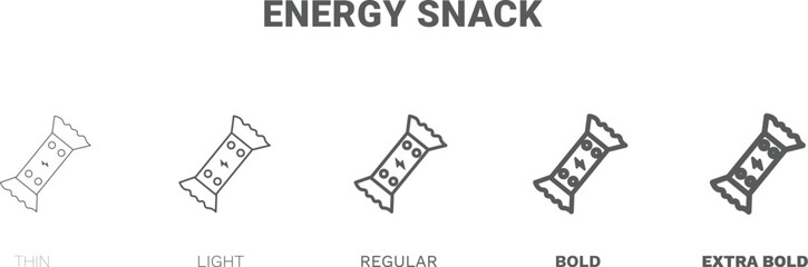 Wall Mural - energy snack icon. Thin, regular, bold and more style energy snack icon from Fitness and Gym collection. Editable energy snack symbol can be used web and mobile