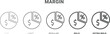 © Abstract - margin icon. Thin, regular, bold and more style margin icon from marketing collection. Editable margin symbol can be used web and mobile