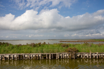 comacchio regional park delta del po lagoon city famous for its archaeological excavations and eel fishing