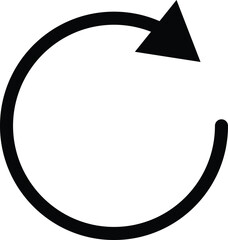 Fototapete - Restart icon vector . Reload icon vector. Rotation icon symbol . Refresh icon . Replay symbol