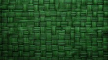 Green Woven Texture Background. Generative Ai.