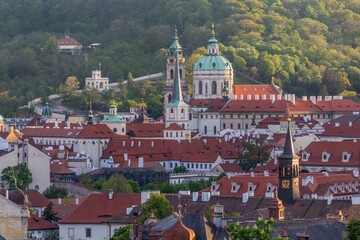 Wall Mural - Aerial view of the Lesser Side in Prague, Czech Republic