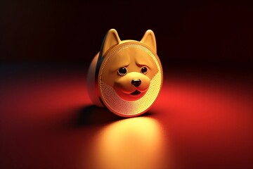 shiba inu dog, token logo, cryptocurrency, generative ai	
