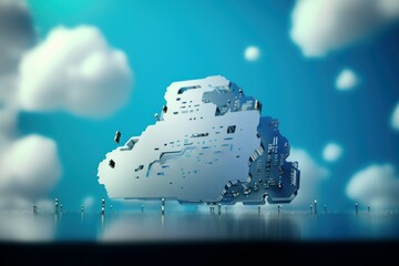 Poster - Data cloud computing. Generate Ai