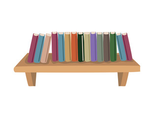 Canvas Print - shelf with book furniture