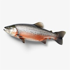 Wall Mural - fish on a white background