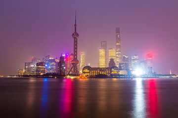 Wall Mural - Skyline of Pudong in Shanghai, China