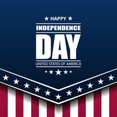 Wall Mural - Happy Fourth of July Independence day USA Background Design