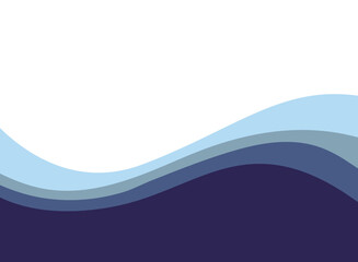 Wall Mural - Abstract blue wave and space to put text vector illustration design blue background color geometric creative for business banner, poster, flyer, card, cover