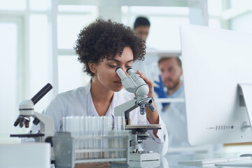 Female Scientist Working in The Lab