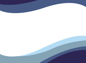 Wall Mural - Abstract blue wave and space to put text vector illustration design blue background color geometric creative for business banner, poster, flyer, card, cover