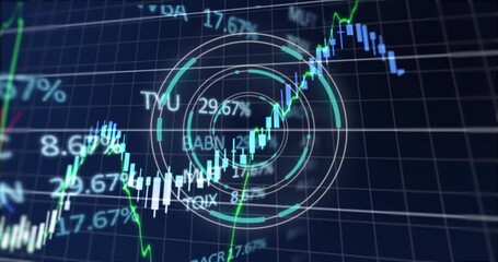 Poster - Animation of financial data processing and scope scanning over grid