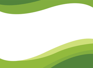 Wall Mural - Abstract green wave and space to put text vector illustration design green background color geometric creative for business banner, poster, flyer, card, cover