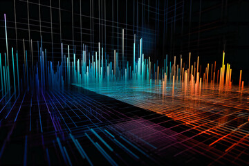 Journey through the complex layers of a visually striking business data chart