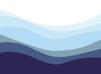 Wall Mural - Abstract blue wave and space to put text vector illustration design blue background color geometric creative for business banner, poster, flyer, card, cover