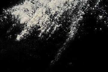 Poster - abstract white powder particle texture