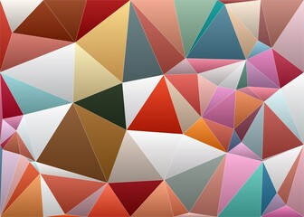 Wall Mural - colorful triangles pattern with a rough texture background. background texture wall and have copy sp