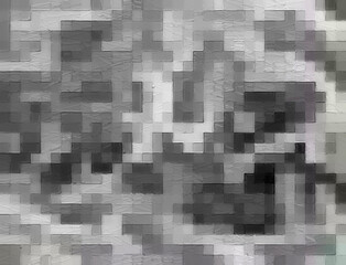 Wall Mural - black and white geometric pattern with a rough texture background. background texture wall and have 