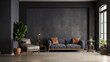 © RocknRoller Studios - Stylish Home. Modern Interior Design Background. Generative AI.