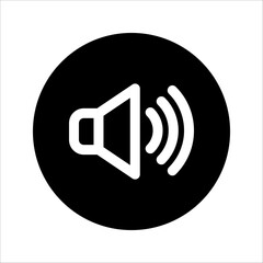 Fototapete - speaker volume icon. for graphic design, logo, web site, social media, mobile app, vector illustration on white background