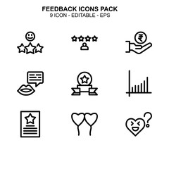 Feedback icon or logo isolated sign symbol vector illustration - Collection of high quality black style vector icons 
