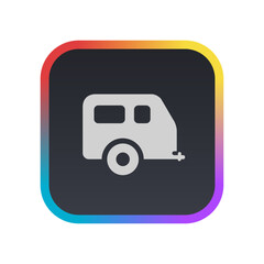 Sticker - Camper - Pictogram (icon) 