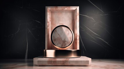 Wall Mural - Abstract backgroundle podium for product display, luxury pedestal. generative ai