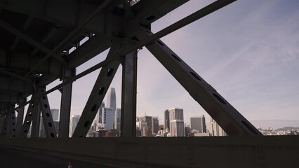 Sticker - Cityscape of San Francisco with modern buildings and towers in the morning