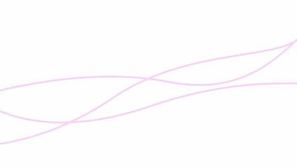 Wall Mural - Animated stripes. Three pink bars. Decorative lines. Waves gradually changes shape. Looped video. Flat vector illustration isolated on a white background.
