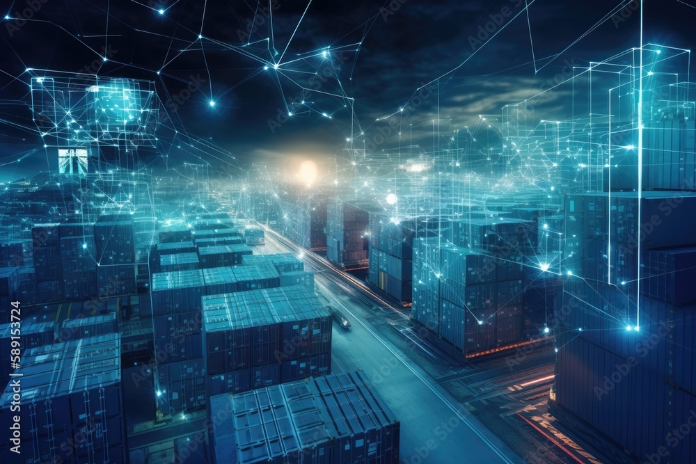 AI in logistics and supply chain management concept. More accurate ...