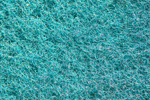Blue Fiber Cloth Texture. Fabric On A Sponge. Background And Texture For Design.
