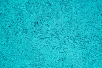 Wall Mural - Turquoise painted concrete wall background texture