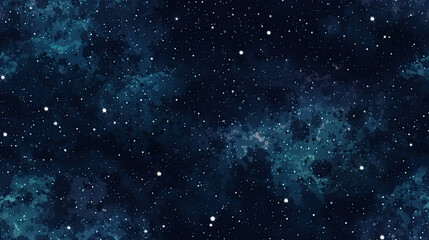 starry night sky seamless background - by generative ai