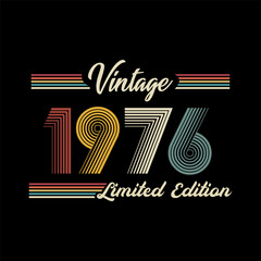 Wall Mural - 1976 vector vintage retro t shirt design