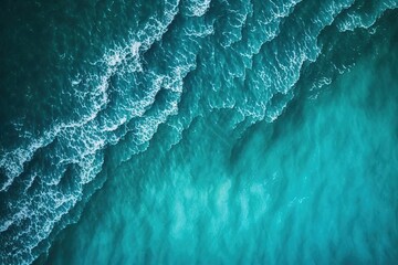 Wall Mural - A man surfs the waves of a blue ocean. Generative AI