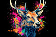 deer art illustration color background new colorful  universal quality universal  