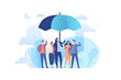 © imlane - Group Insurance Vector illustration.